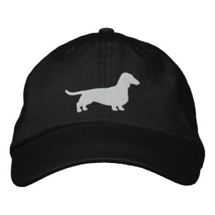 Dachshund Silhouette Wiener Dog Pet Canine Cute Embroidered Hat