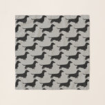 Dachshund Silhouettes Pattern Scarf<br><div class="desc">Wiener Dog Lover's Scarf</div>