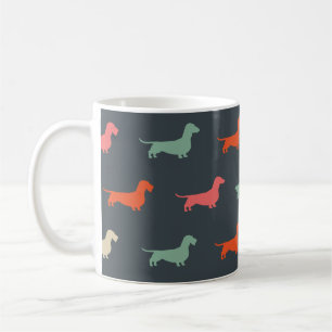 Dachshund Silhouettes Wiener Dog Lover's Coffee Mug