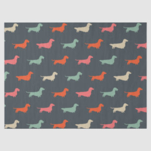 Dachshund Silhouettes Wiener Dog Lover's Tissue Paper
