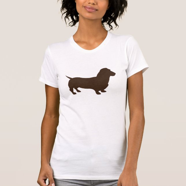 Dachshund Simple - Customised T-Shirt (Front)