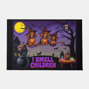 Dachshund Sisters I Smell Children Doormat