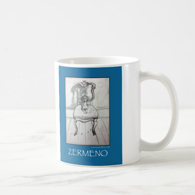 Dachshund Sketch by Zermeno Coffee Mug (Right)