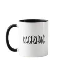 Dachshund Sleek, Striking, Chic & Edgy Minimalist