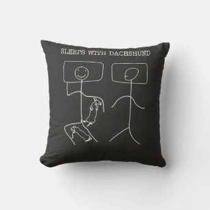 Dachshund Sleep With Dachshunds Cushion