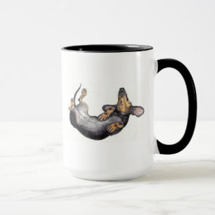 dachshund sleeping mug