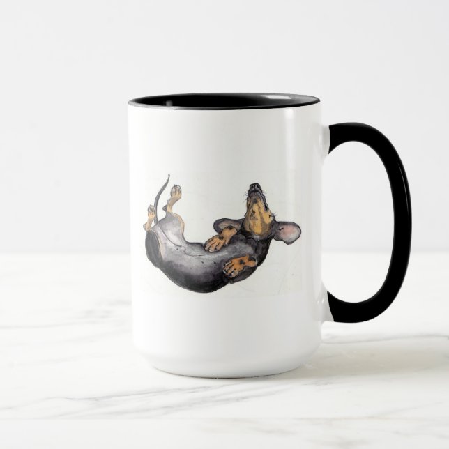 dachshund sleeping mug (Right)