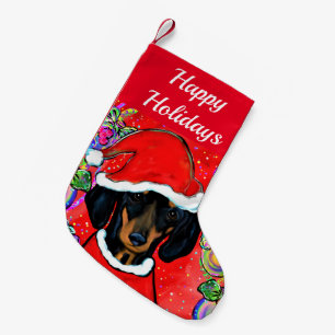 DACHSHUND SMALL CHRISTMAS STOCKING