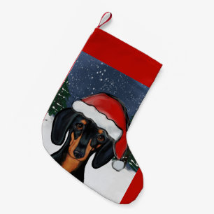 DACHSHUND SMALL CHRISTMAS STOCKING