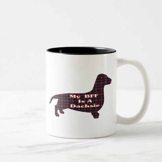 Dachshund Smooth BFF Mug (Right)