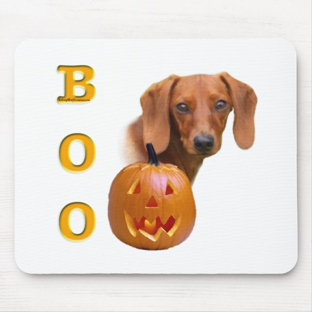 Dachshund (smooth) Boo Mouse Mat (Front)
