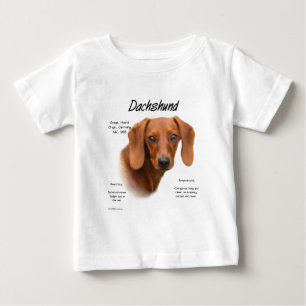 Dachshund (smooth) History Design Baby T-Shirt