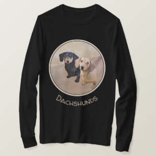 Dachshund (Smooth) Painting - Original Dog Art T-Shirt
