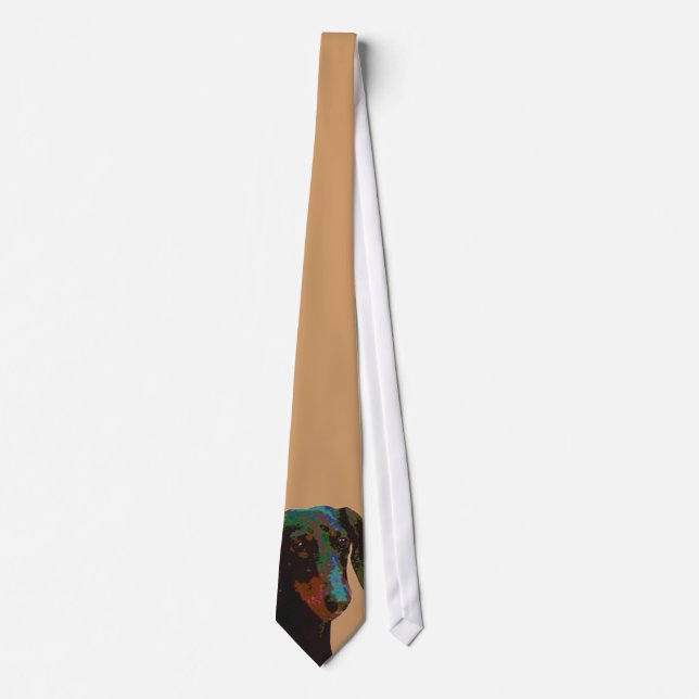 Dachshund Smoothhaired Tie (Front)