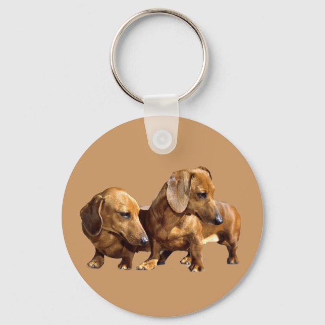 Dachshund Smoothies Keychain (Front)