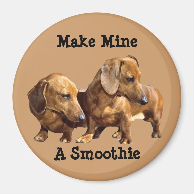 Dachshund Smoothies Magnet (Front)