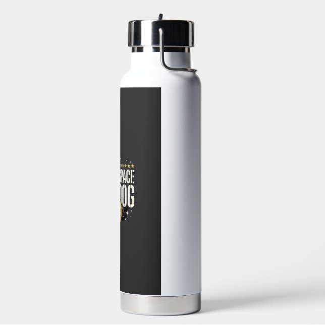 Dachshund Space Dog Astronaut Vector Water Bottle (Left)