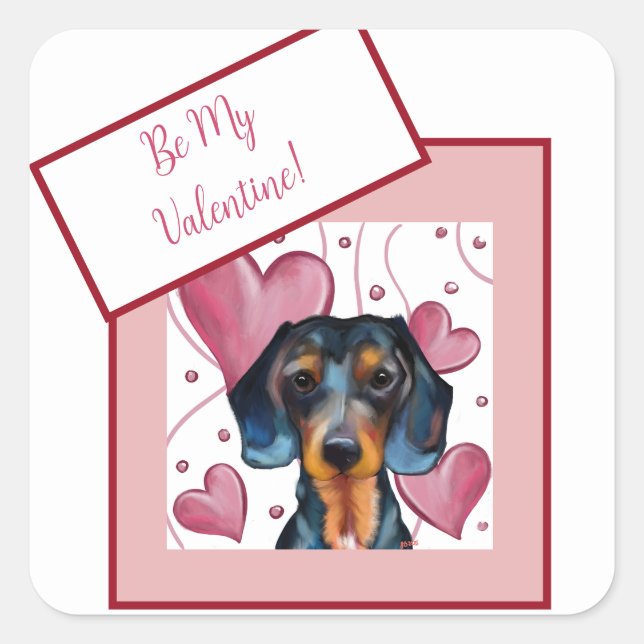  Dachshund   Square Sticker (Front)