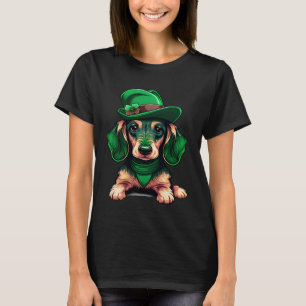 Dachshund St Patrick s Day Leprechaun Dog 2 T-Shirt