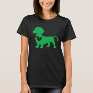 Dachshund St Patrick s Day Wiener Dog Irish Shamro T-Shirt