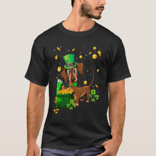 Dachshund St Patrick's Day Irish C    Dog   T-Shirt