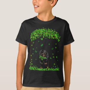 Dachshund St Patricks Day Lover Irish Shamrock Dog T-Shirt