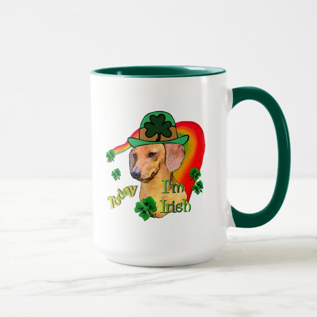 Dachshund St Patricks Mug (Right)