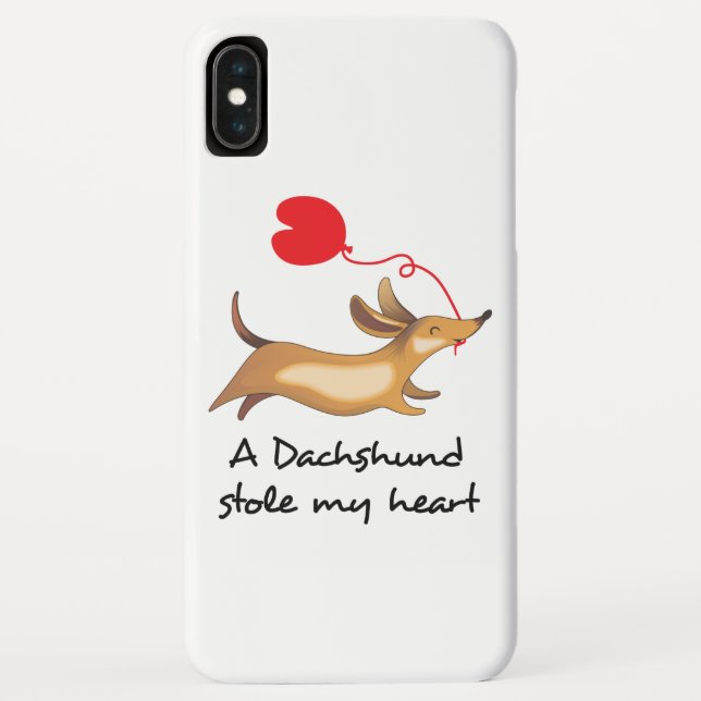 Dachshund Stole my Heart Case-Mate iPhone Case (Back)