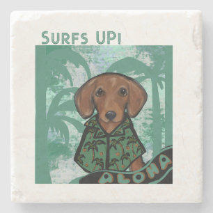 Dachshund    stone coaster