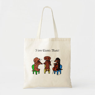 Dachshund String Trio Tote Bag