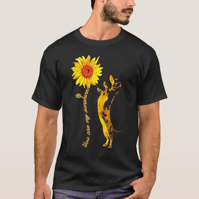 Dachshund Sunshine Funny For Man Woman T-Shirt (Front)
