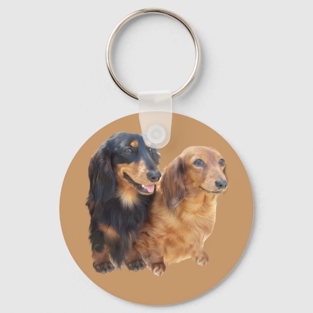 Dachshund Sweeties Keychain (Front)