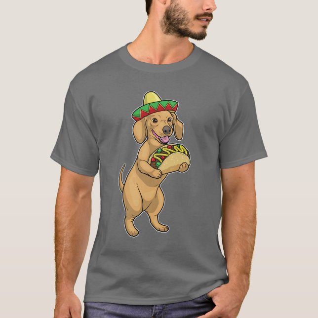 Dachshund Taco T-Shirt (Front)