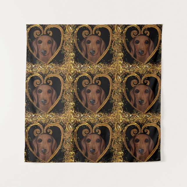 DACHSHUND   TAPESTRY (Front)
