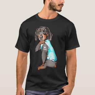   Dachshund Tattoo Mum Wiener Dog Fur Pet Mama   T-Shirt
