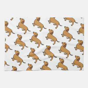Dachshund Tea Towel
