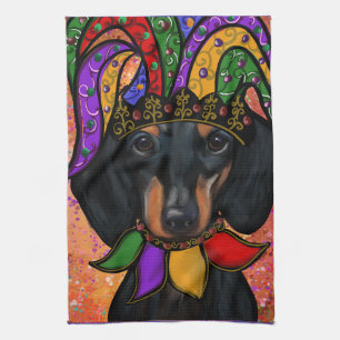 DACHSHUND                  TEA TOWEL