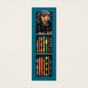 Dachshund Teal Bookmark
