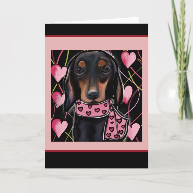 Dachshund    thank you card (Front)