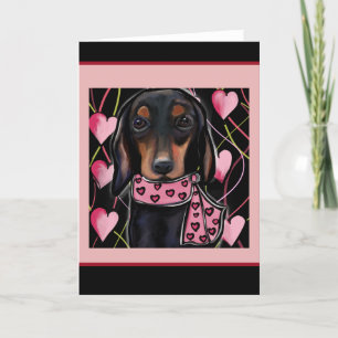 Dachshund thank you card