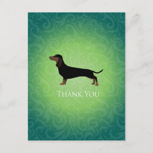 Dachshund Thank You Design Postcard