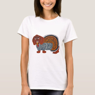 Dachshund Thanksgiving Turkey T-Shirt