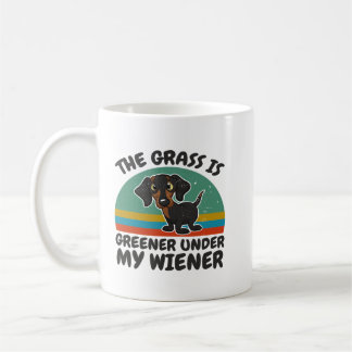 Dachshund The Grass Greener Under My Wiener Dog Fu Coffee Mug