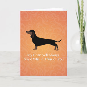 Dachshund - Thinking of You Design Card