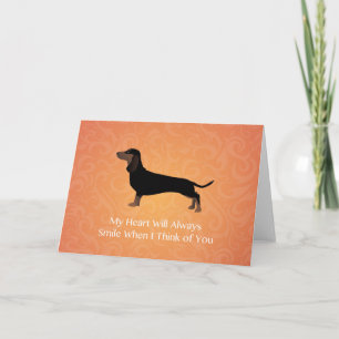 Dachshund - Thinking of You Design Card