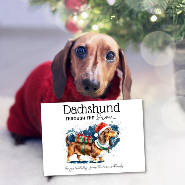 Dachshund Through The Snow Card (Creator Uploaded)