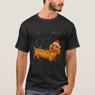 Dachshund Through The Snow Christmas Pajama Toddle T-Shirt