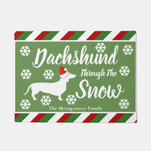 dachshund through the snow doormat
