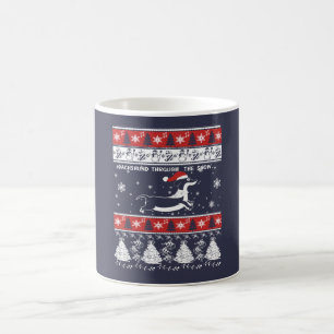 DACHSHUND THROUGH THE SNOW COFFEE MUG