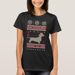 Dachshund Through The Snow T-Shirt